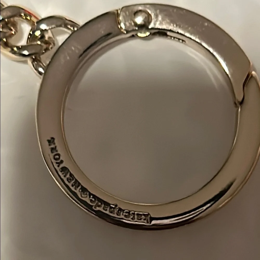 Kate Spade Gray Card Holder/ Key chain